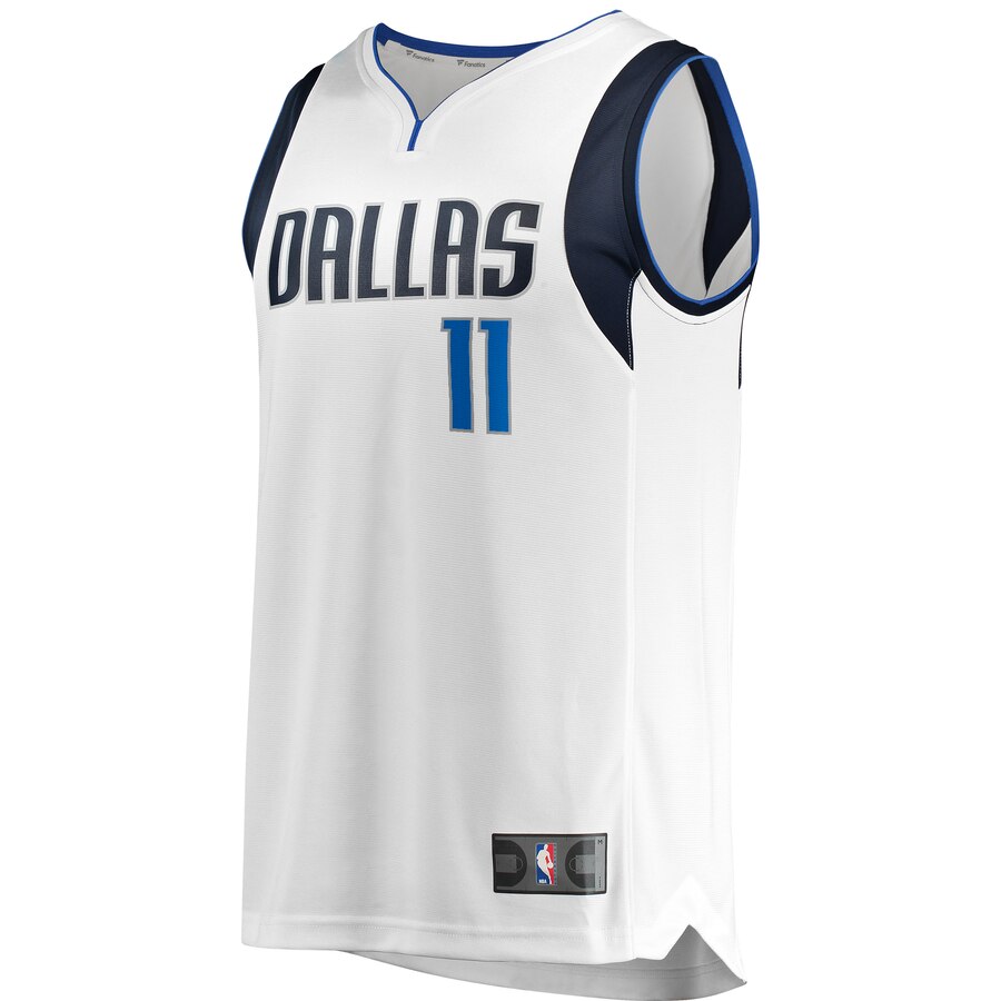 Alternative view of Tim Hardaway Jr. Dallas Mavericks Fanatics Branded Youth Fast Break Replica Player Basketball Jersey - Association Edition - White
