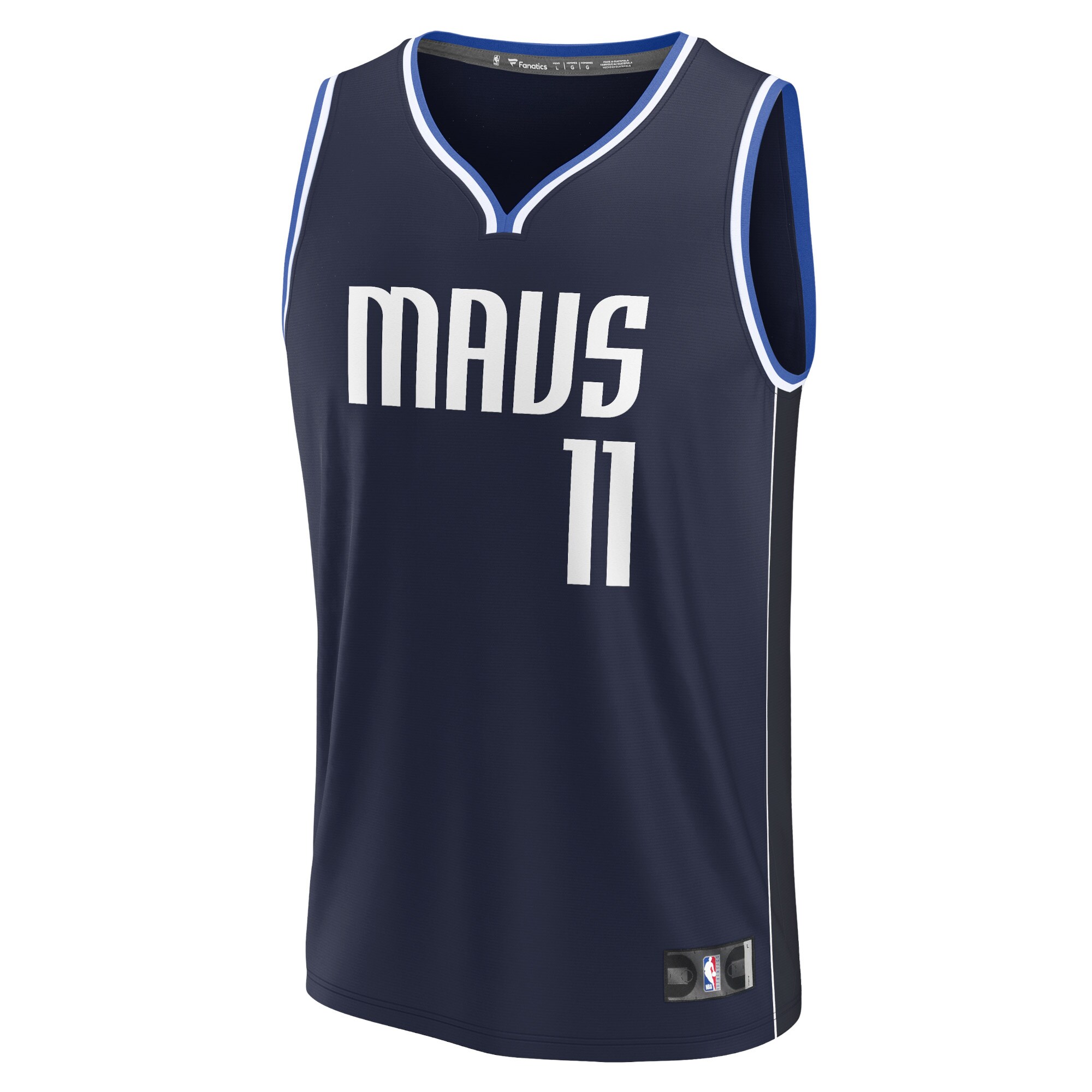 Alternative view of Tim Hardaway Jr. Dallas Mavericks Fanatics Fast Break Replica Player Basketball Jersey - Statement Edition - Navy