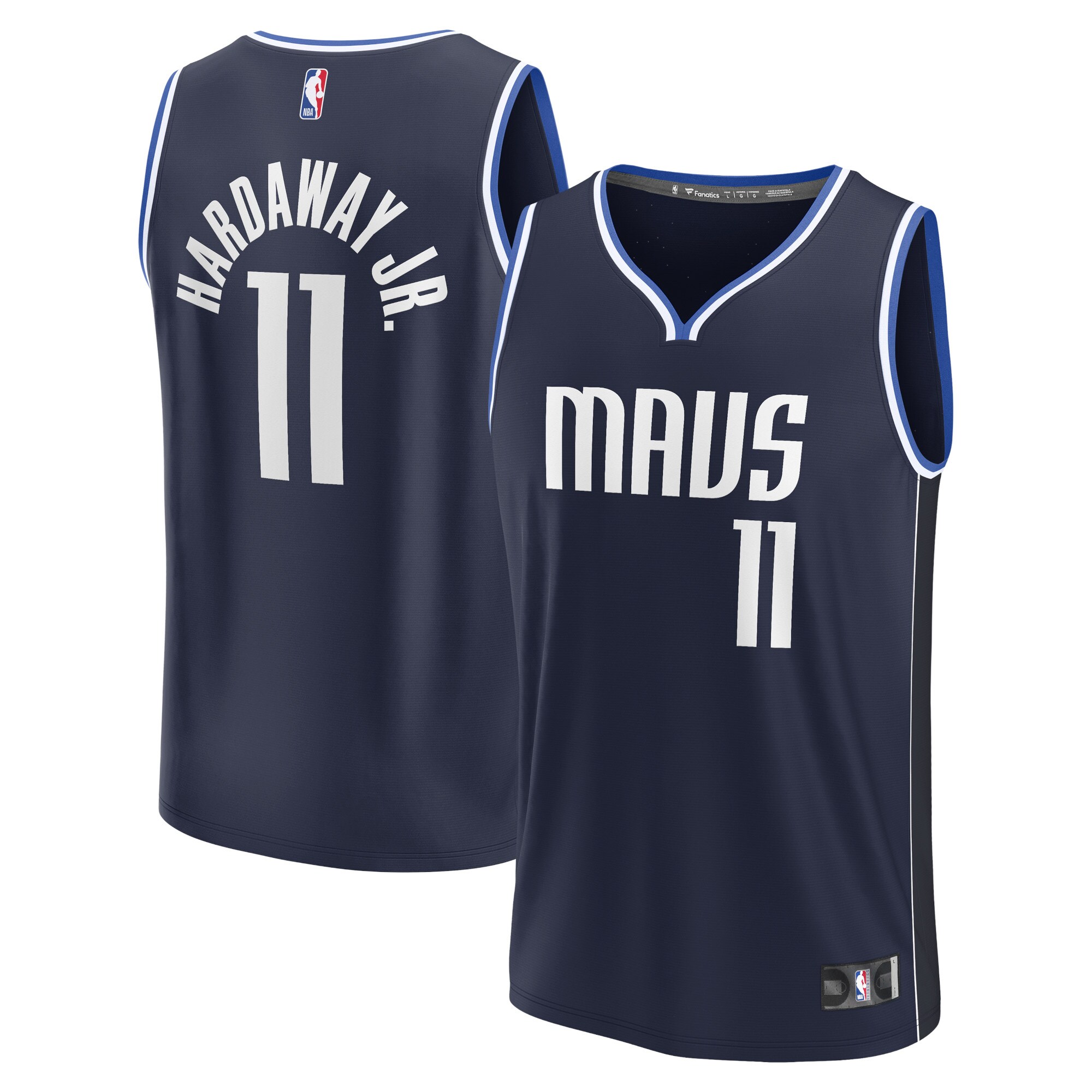 Tim Hardaway Jr. Dallas Mavericks Fanatics Fast Break Replica Player Basketball Jersey - Statement Edition - Navy