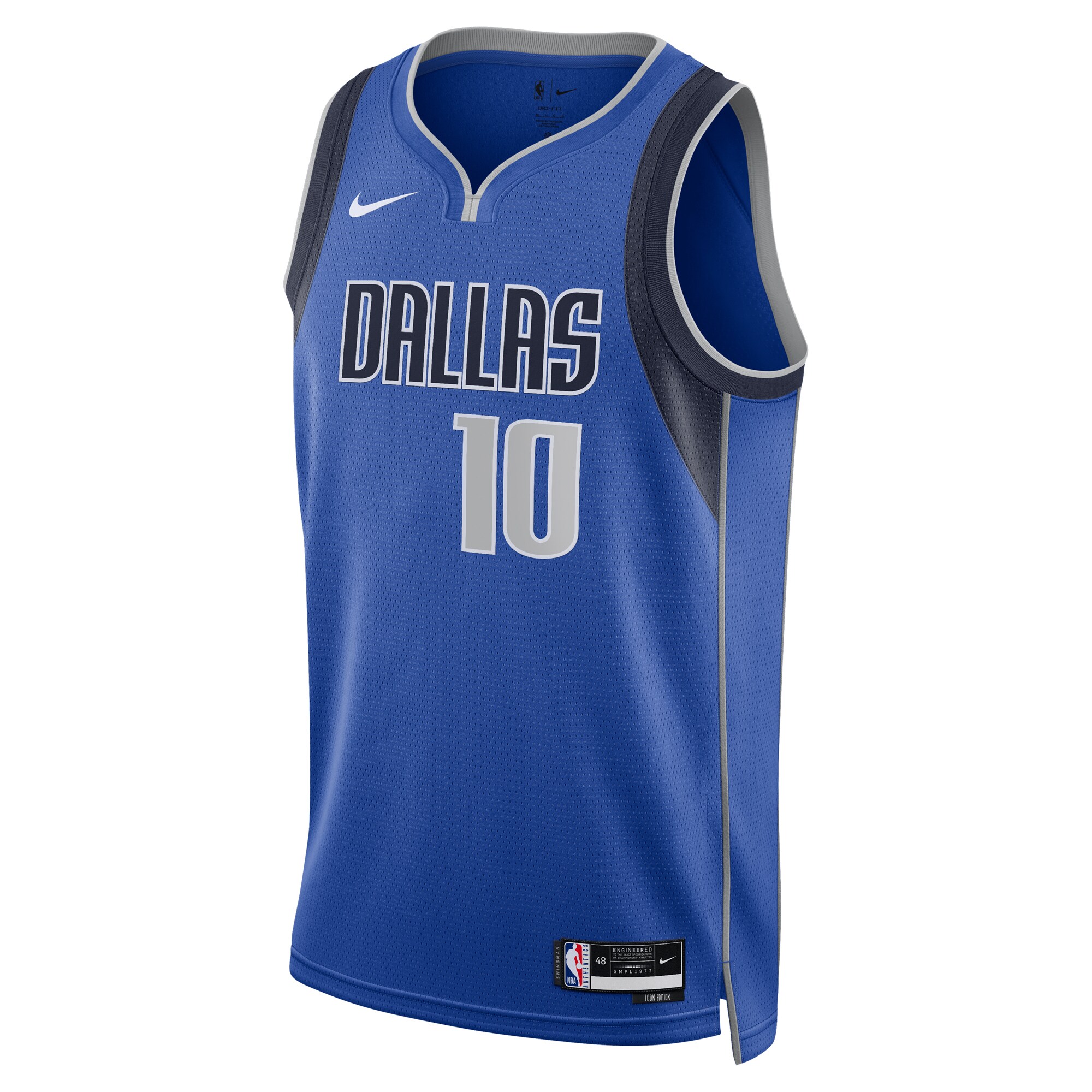 Alternative view of Tim Hardaway Jr. Dallas Mavericks Unisex Swingman Replica Basketball Jersey - Icon Edition - Blue
