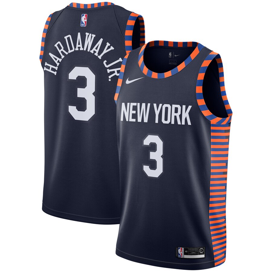 Tim Hardaway Jr New York Knicks City Edition Swingman Basketball Jersey - Navy