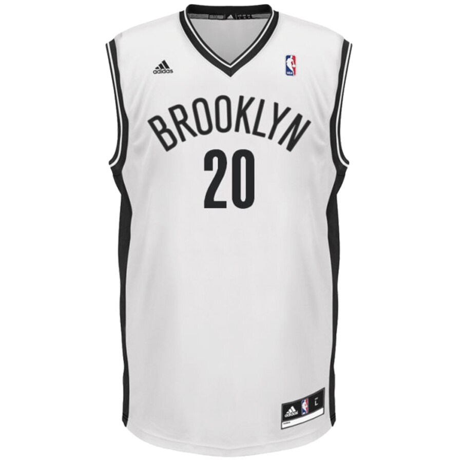 Alternative view of Timofey Mozgov Brooklyn Nets Adidas Home Replica Basketball Jersey - White