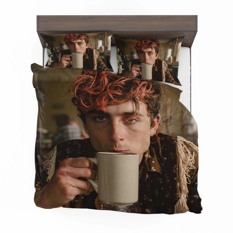 Alternative view of Timothee Chalamet In Bones And All Movie Bedding Set - Custom Bedding Set