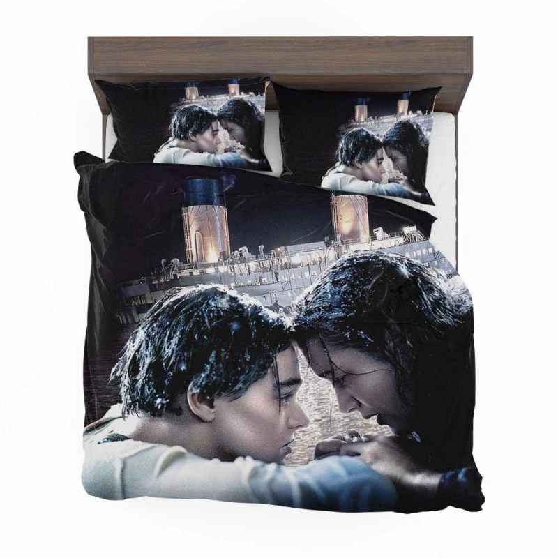 Alternative view of Titanic Movie Kate Winslet Leonardo Dicaprio Bedding Set - Custom Bedding Set
