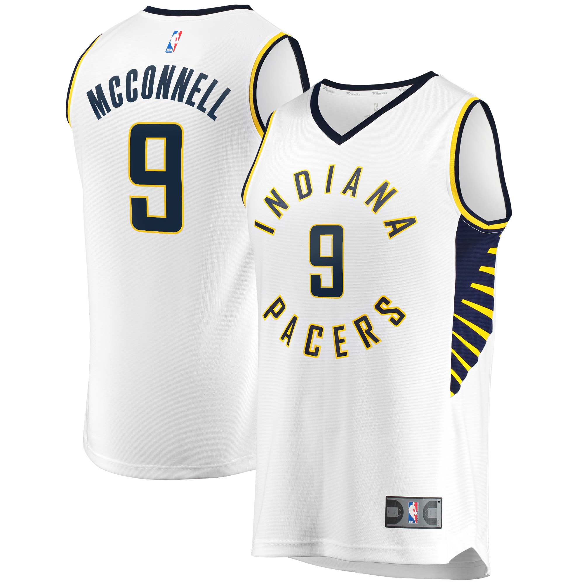 T.j. Mcconnell Indiana Pacers Fanatics Fast Break Player Replica Basketball Jersey - Association Edition - White