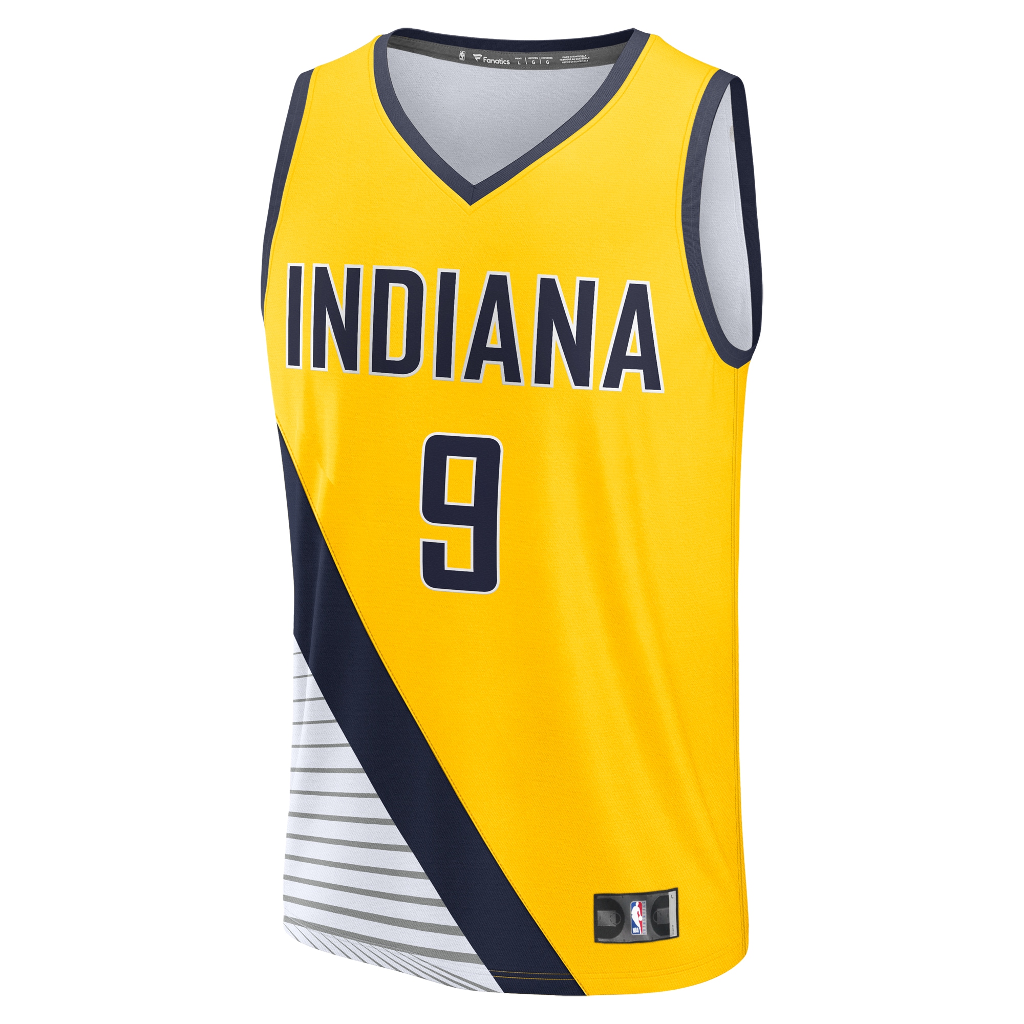 Alternative view of T.j. Mcconnell Indiana Pacers Fanatics Youth Fast Break Player Basketball Jersey - Statement Edition - Gold