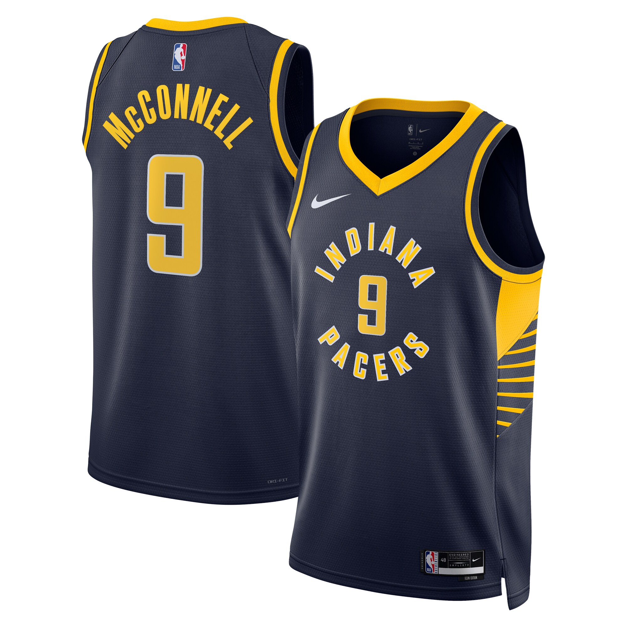 T.j. Mcconnell Indiana Pacers Unisex Swingman Replica Basketball Jersey - Icon Edition - Navy