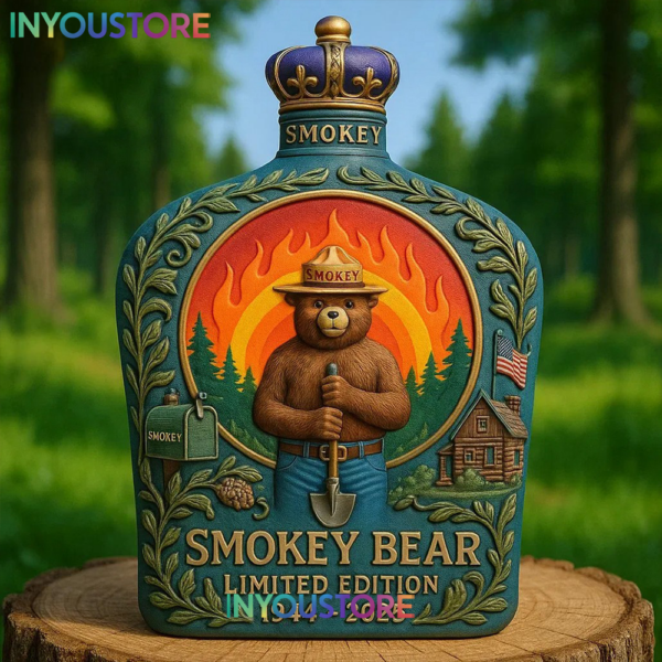 Smokey Bear Limited Edition Whiskey Bottle
