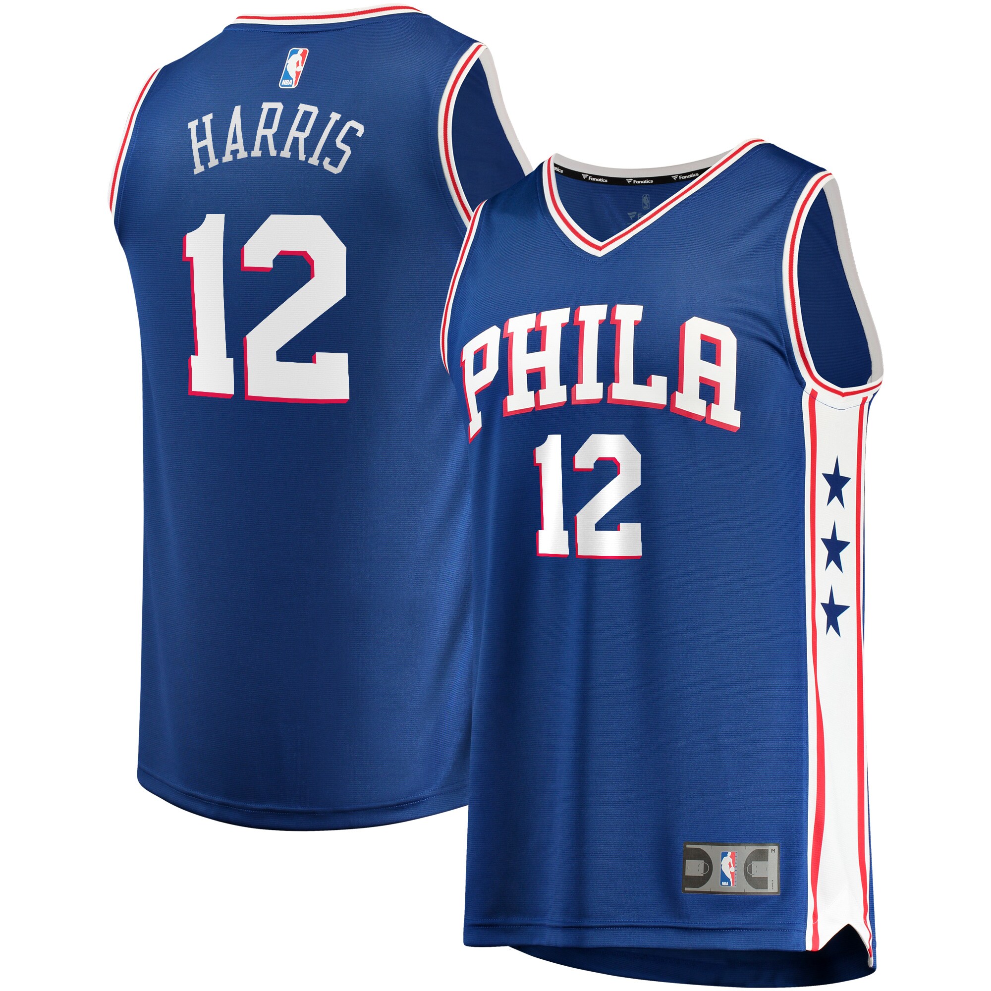 Alternative view of Tobias Harris Philadelphia 76ers Fanatics Branded Fast Break Replica Player Team Basketball Jersey – Icon Edition – Royal