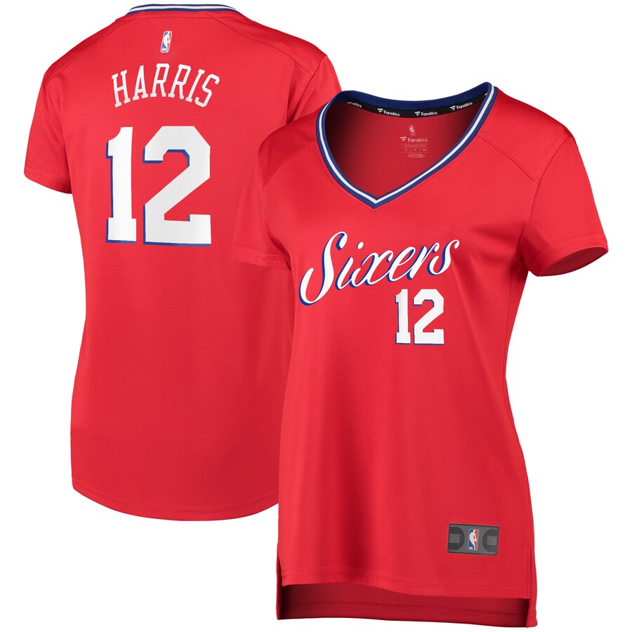 Tobias Harris Philadelphia 76ers Fanatics Branded Women's Fast Break Replica Player Basketball Jersey - Statement Edition - Red