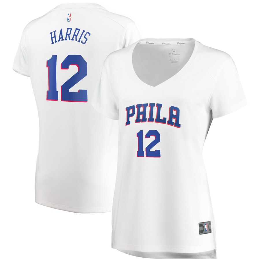 Tobias Harris Philadelphia 76ers Fanatics Branded Women’s Fast Break Replica Player Basketball Jersey – Association Edition – White