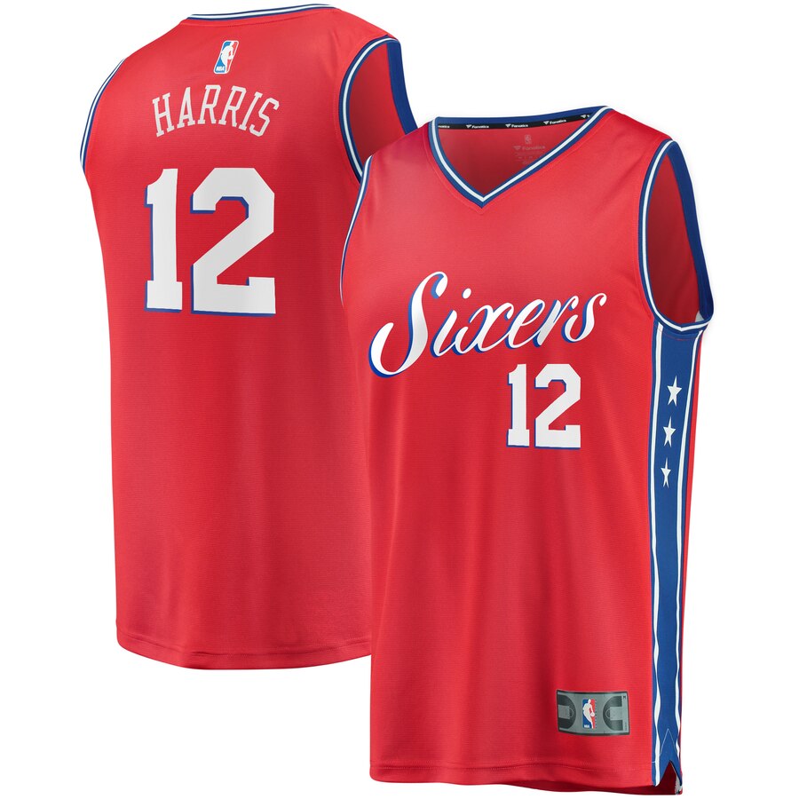Tobias Harris Philadelphia 76ers Fanatics Branded Youth Fast Break Replica Player Basketball Jersey - Association Edition - Red