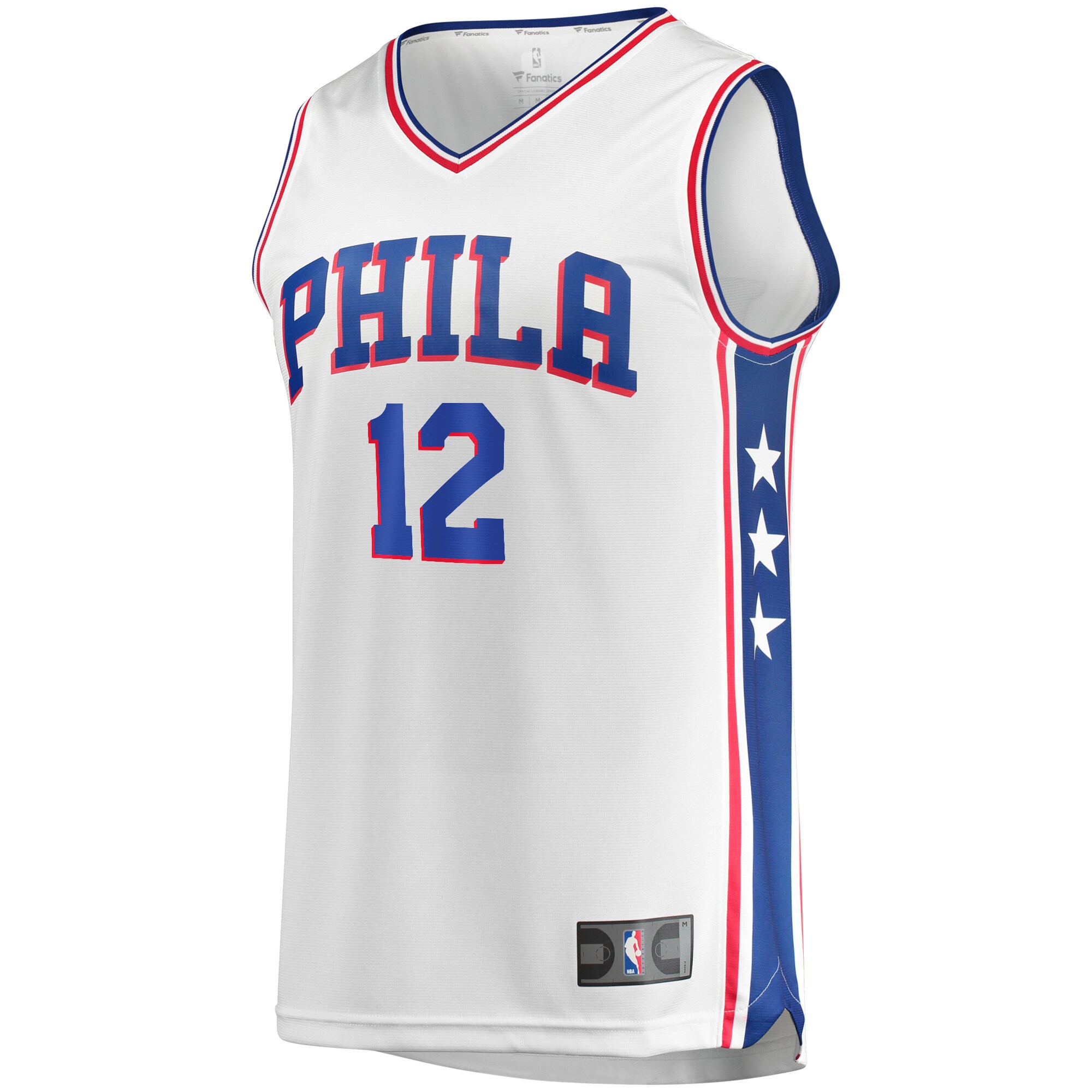 Alternative view of Tobias Harris Philadelphia 76ers Fanatics Fast Break Replica Player Team Basketball Jersey - Association Edition - White