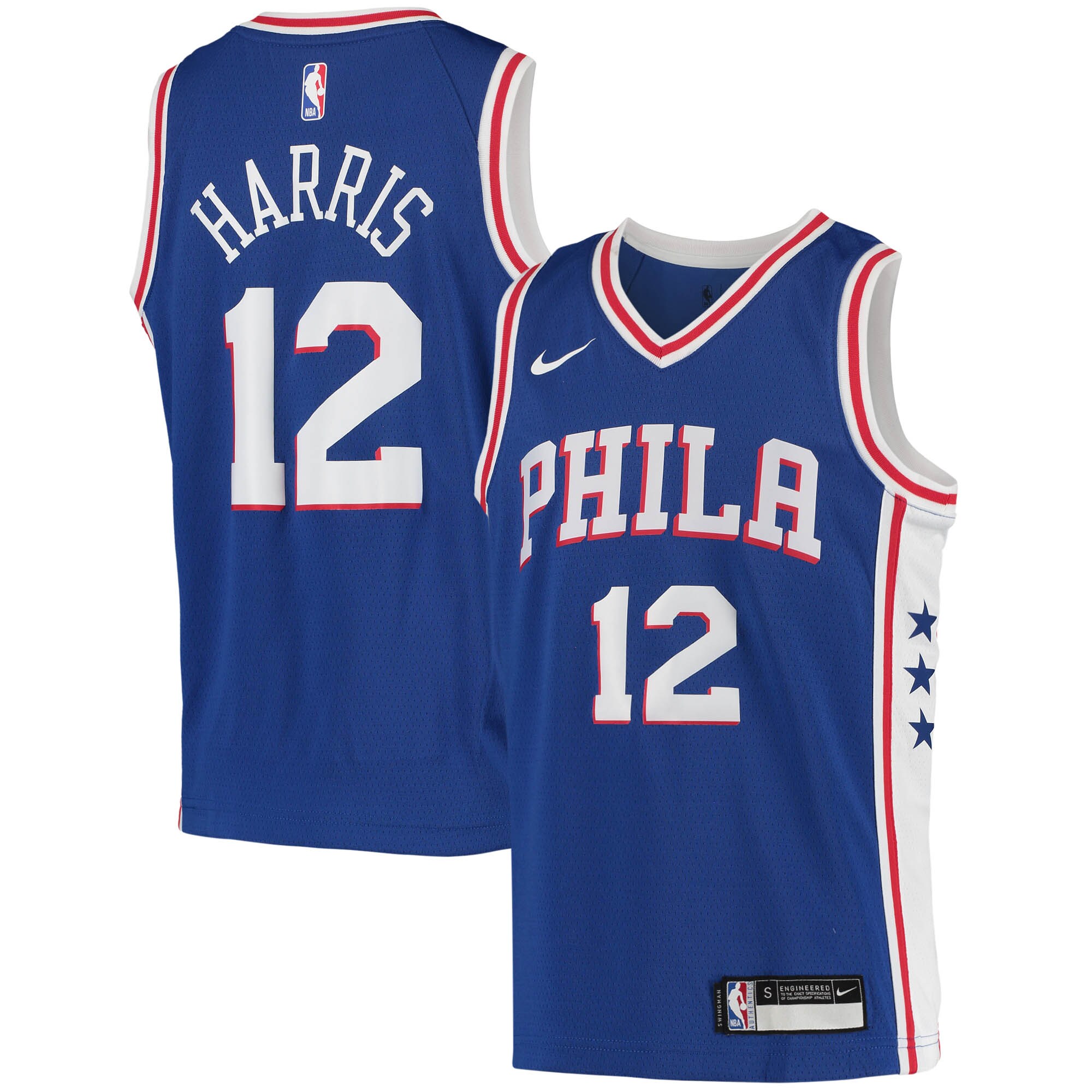 Tobias Harris Philadelphia 76ers Youth 2020/21 Swingman Basketball Jersey - Icon Edition - Royal