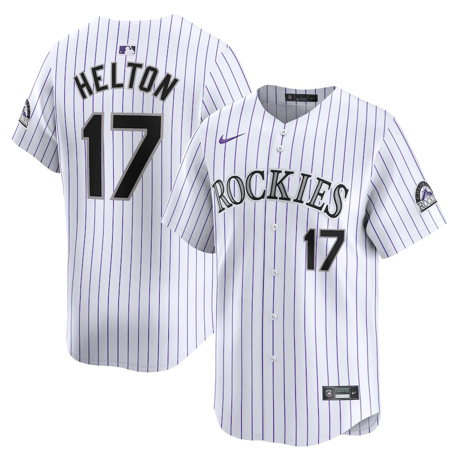 Todd Helton 17 Colorado Rockies Home Limited Player Men Baseball Jersey - White