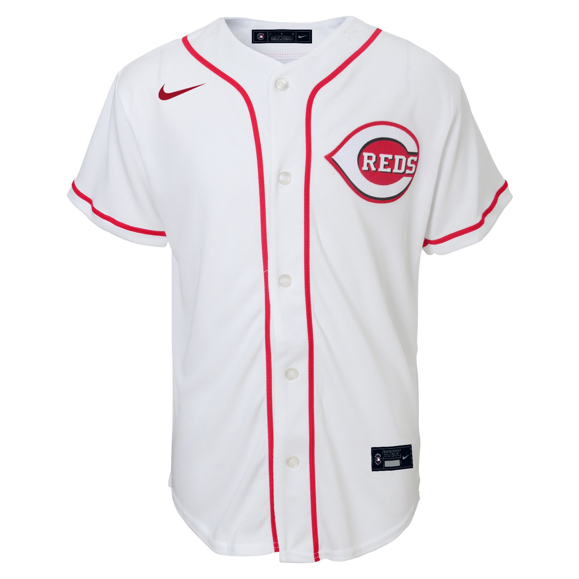 Alternative view of Toddler Cincinnati Reds Elly De La Cruz White Home Baseball Jersey