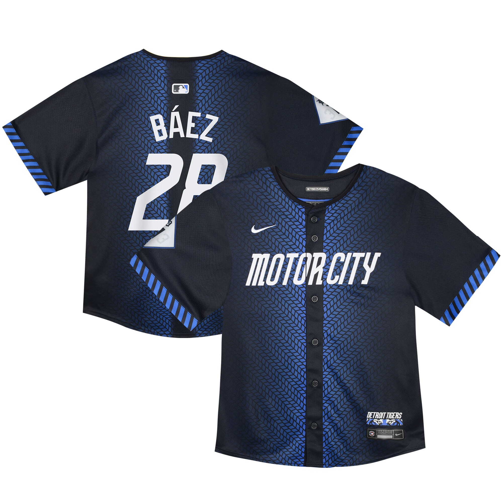Toddler Detroit Tigers Javier Baez Navy 2024 City Connect Limited Baseball Jersey