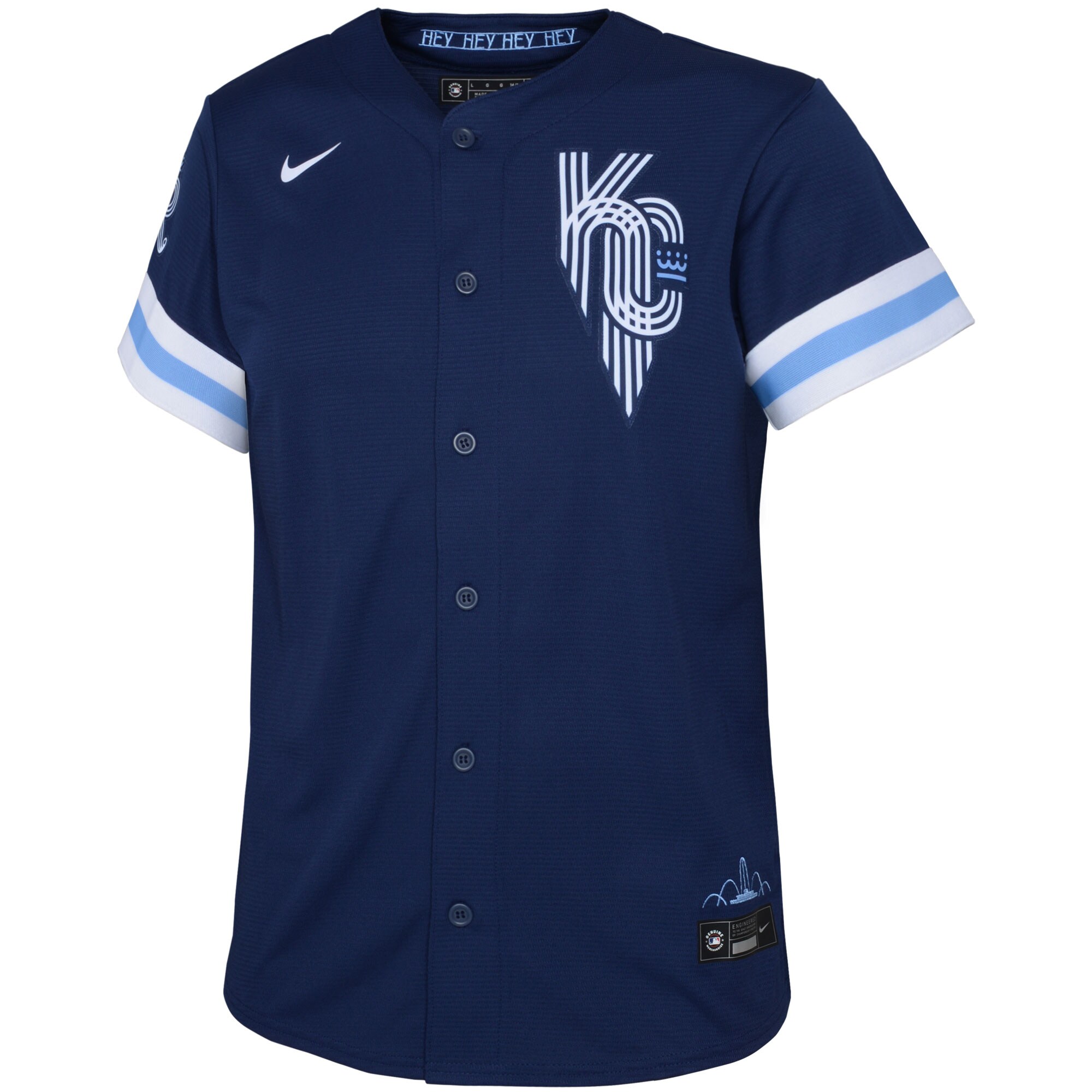 Alternative view of Toddler Kansas City Royals Bobby Witt Jr. Navy City Connect Player Baseball Jersey 