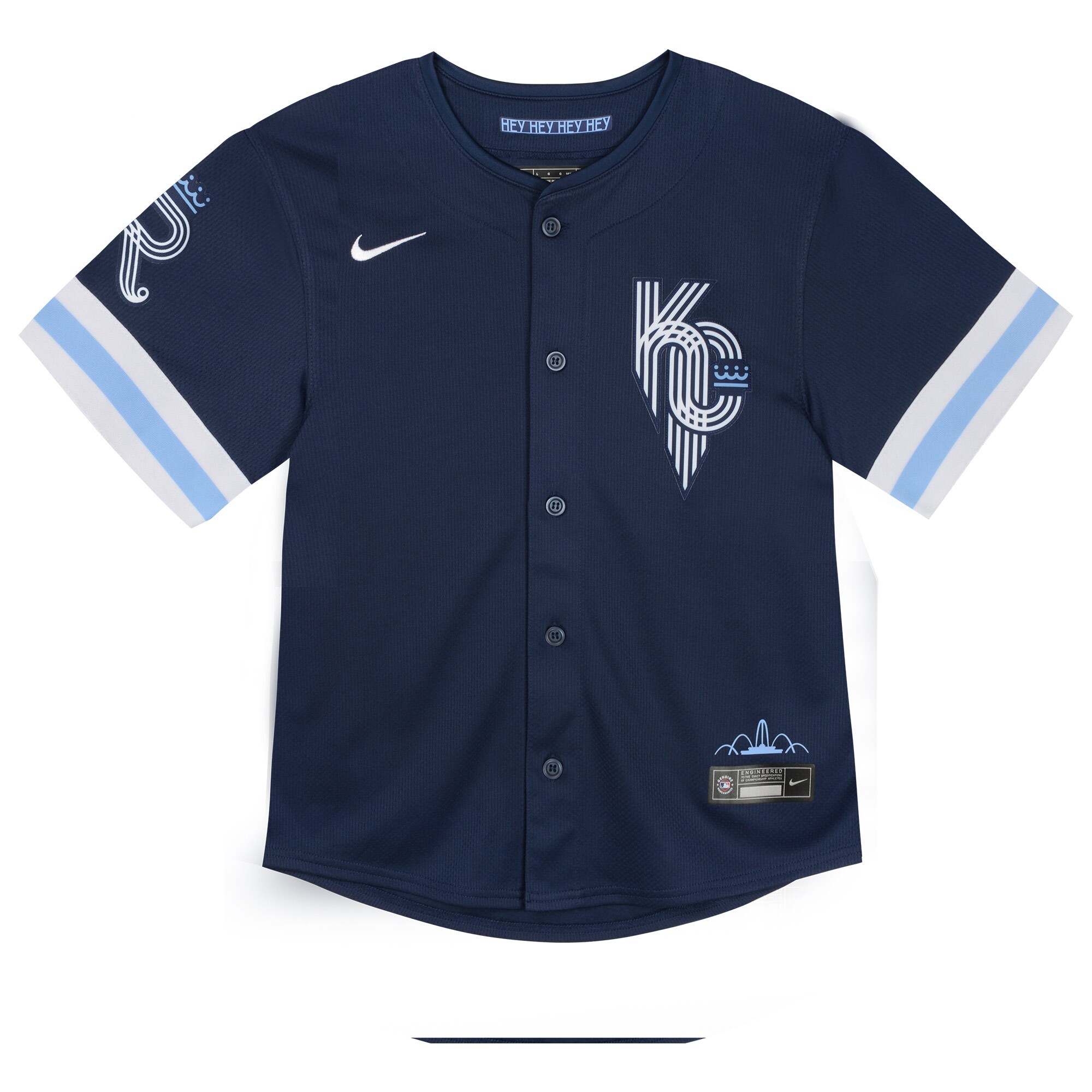 Alternative view of Toddler Kansas City Royals Navy City Connect Limited Baseball Jersey 
