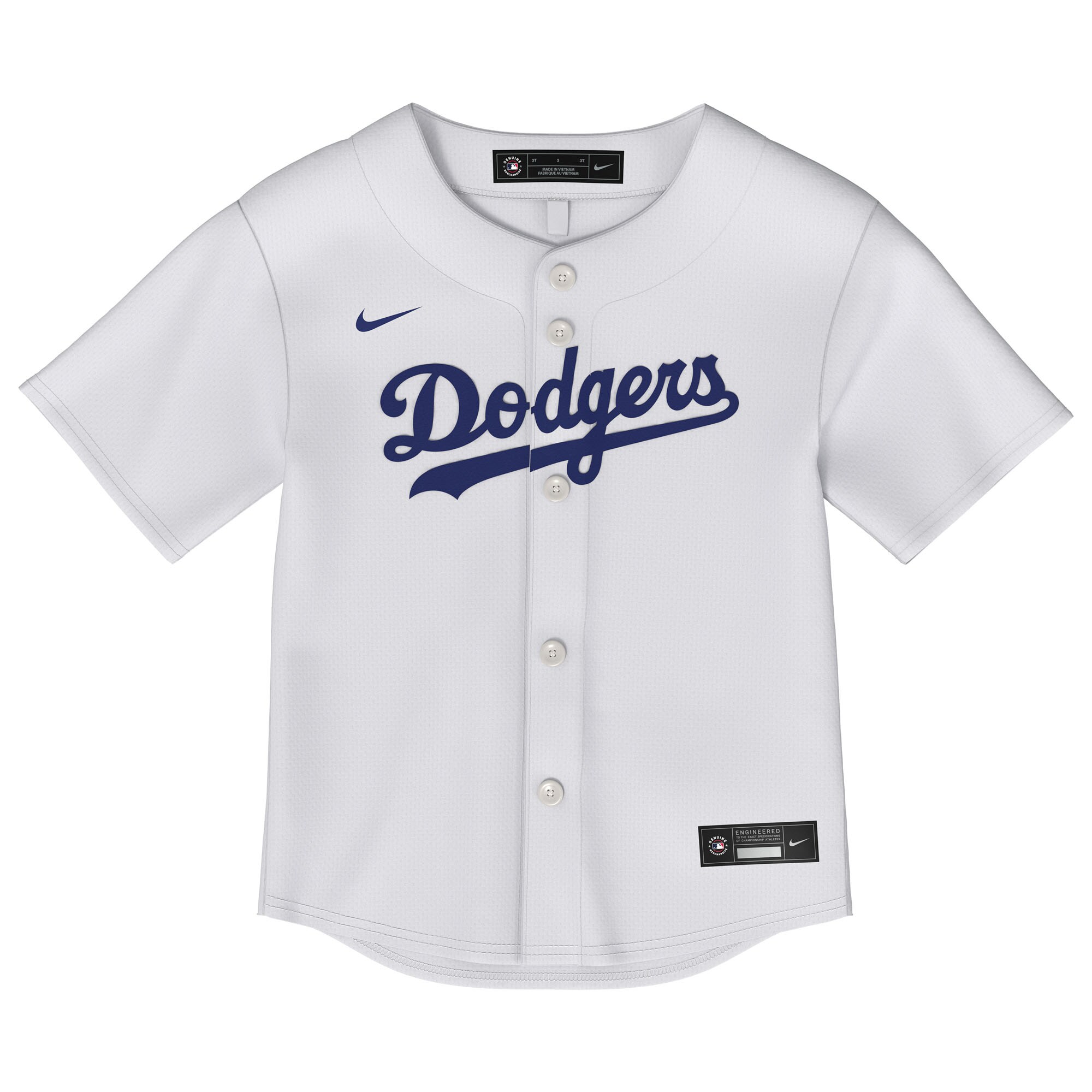 Alternative view of Toddler Los Angeles Dodgers Mookie Betts White 2.0 Player Baseball Jersey 