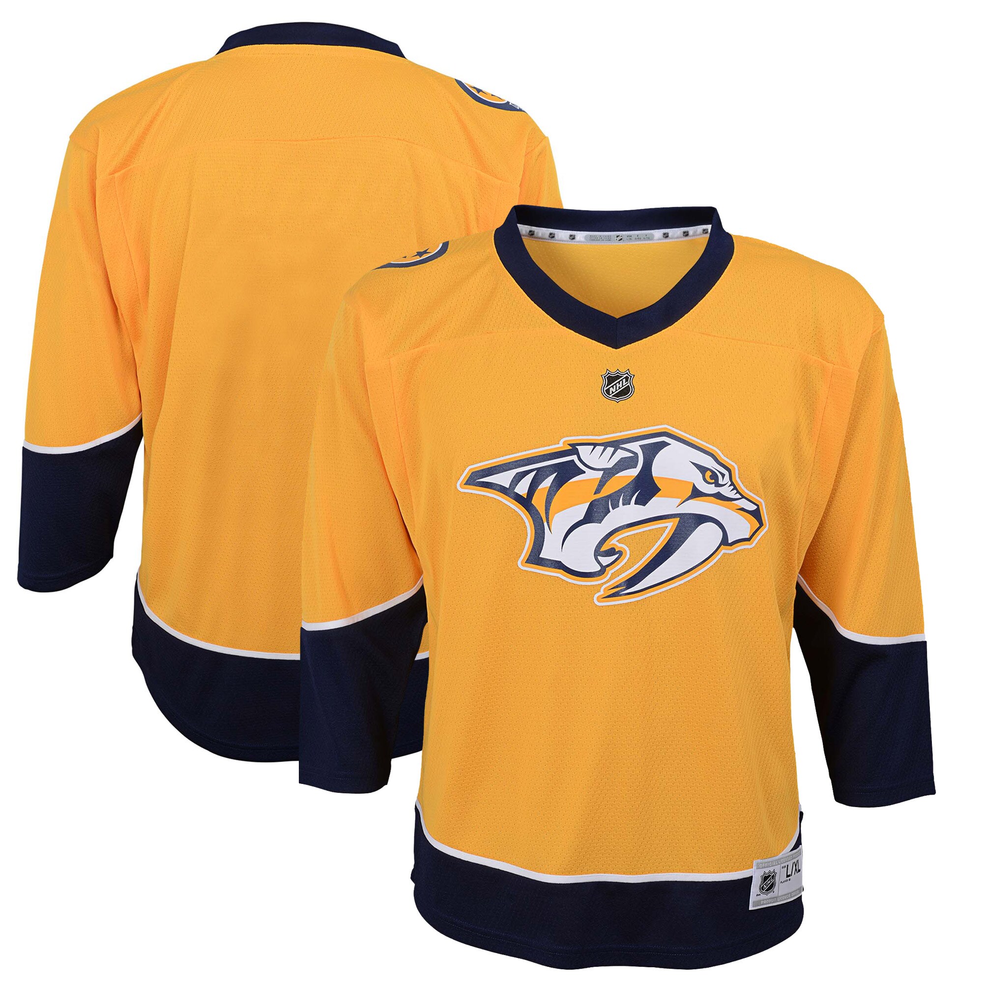 Toddler Nashville Predators Gold Home Hockey Jersey - JS645 