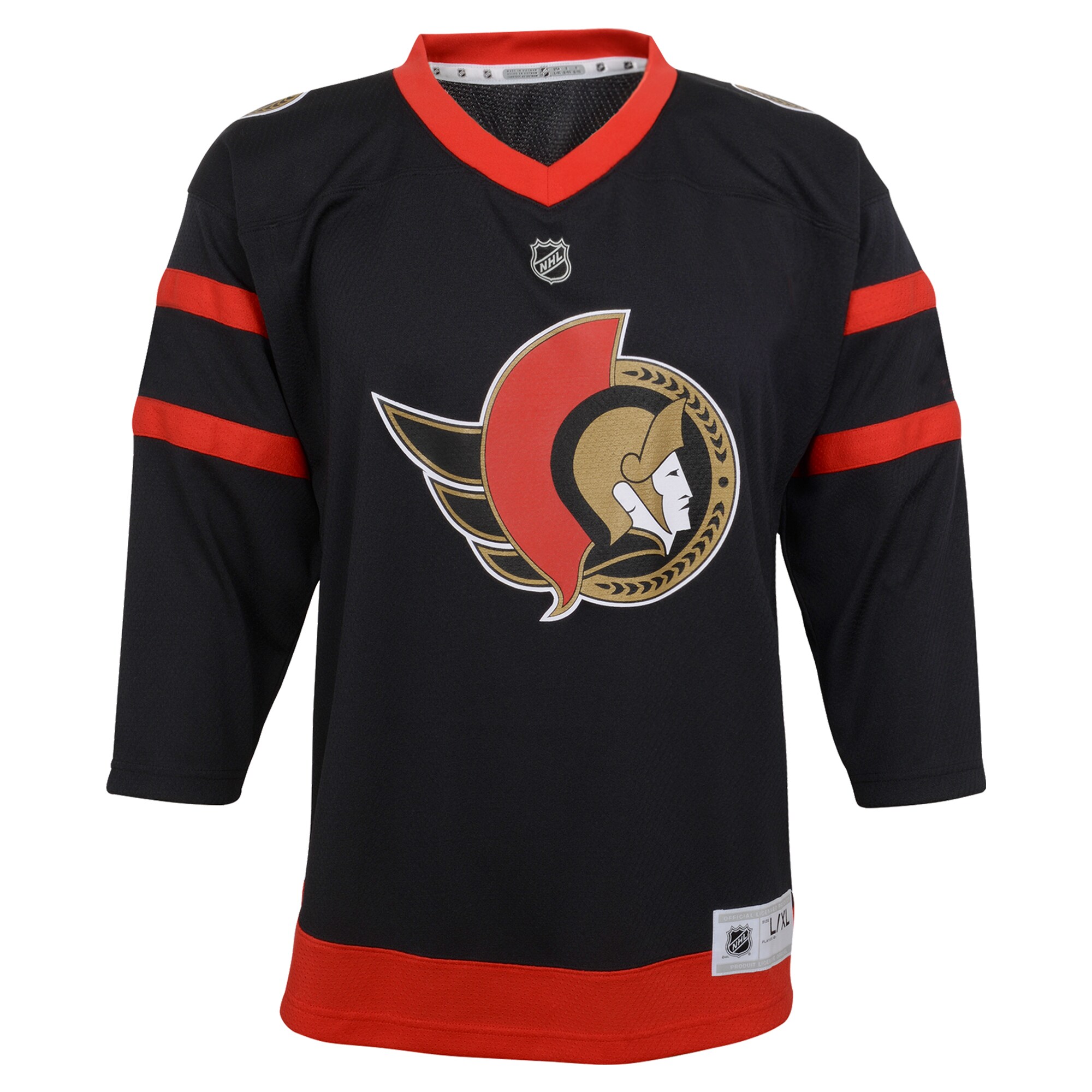 Alternative view of Toddler Ottawa Senators Black Hockey Jersey - JS572 
