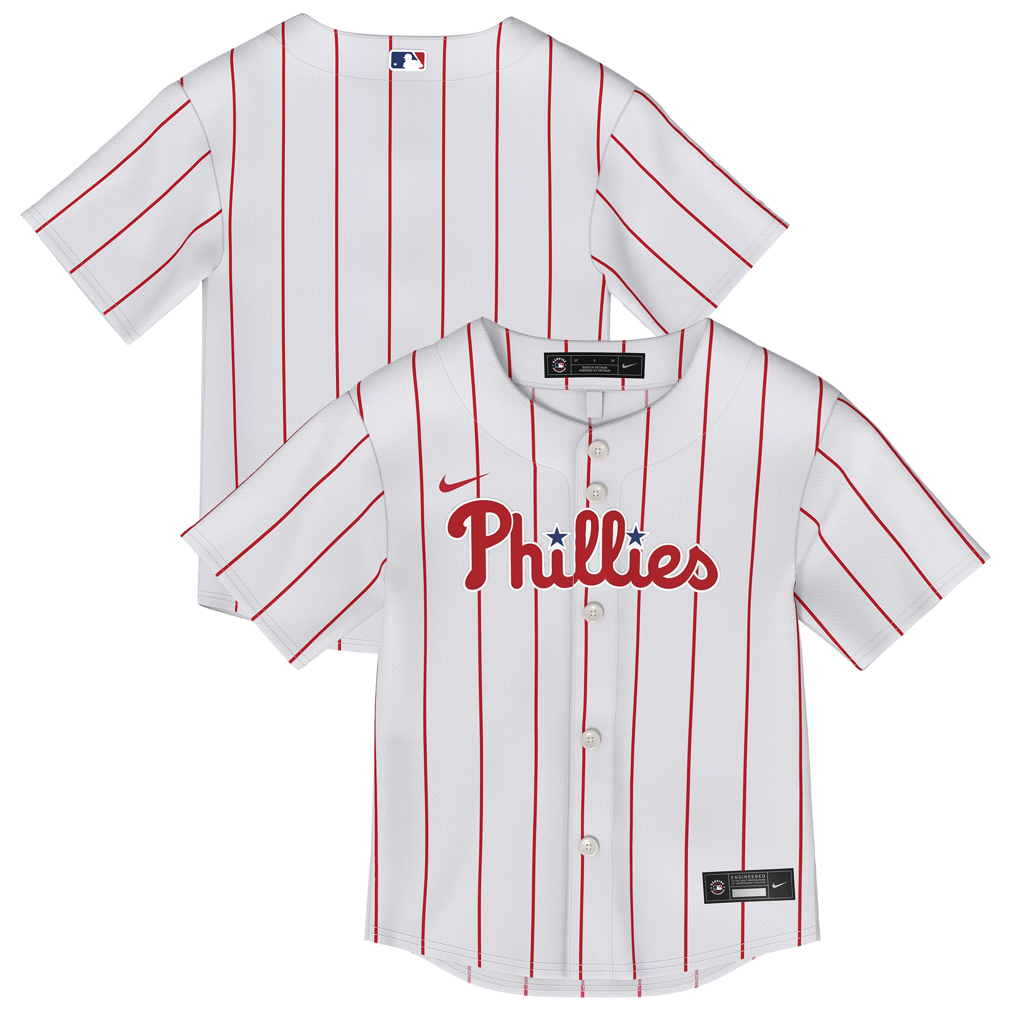 Toddler Philadelphia Phillies White Home Baseball Jersey 