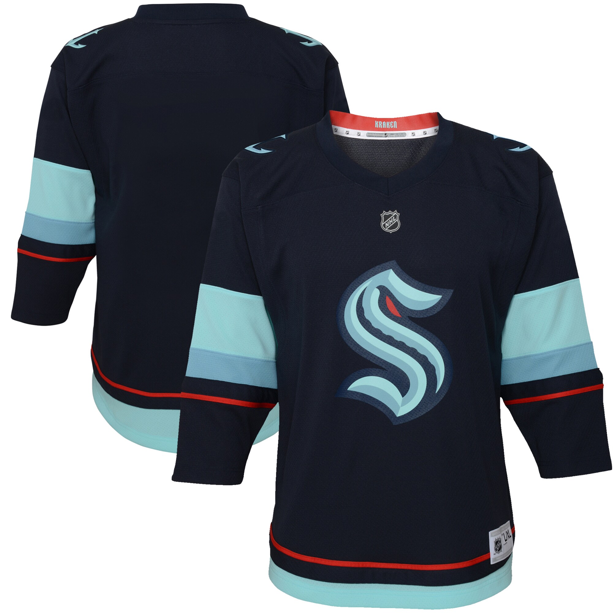 Toddler Seattle Kraken Navy Home Hockey Jersey - JS193 