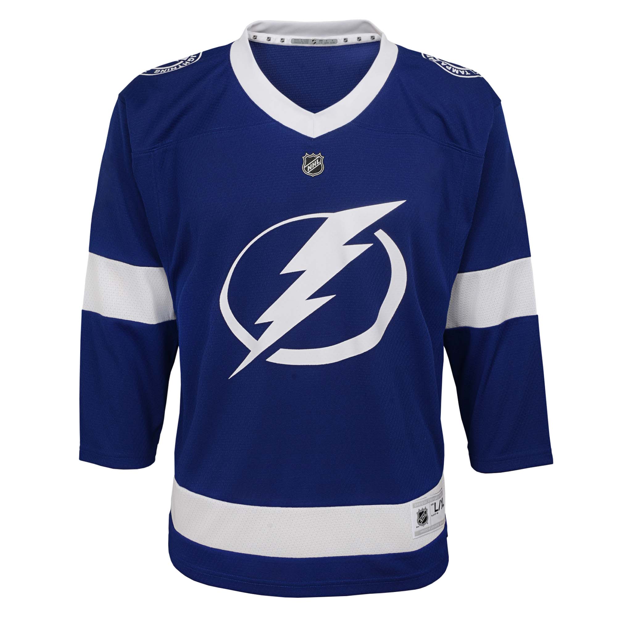 Alternative view of Toddler Tampa Bay Lightning Blue Home Hockey Jersey - JS118 