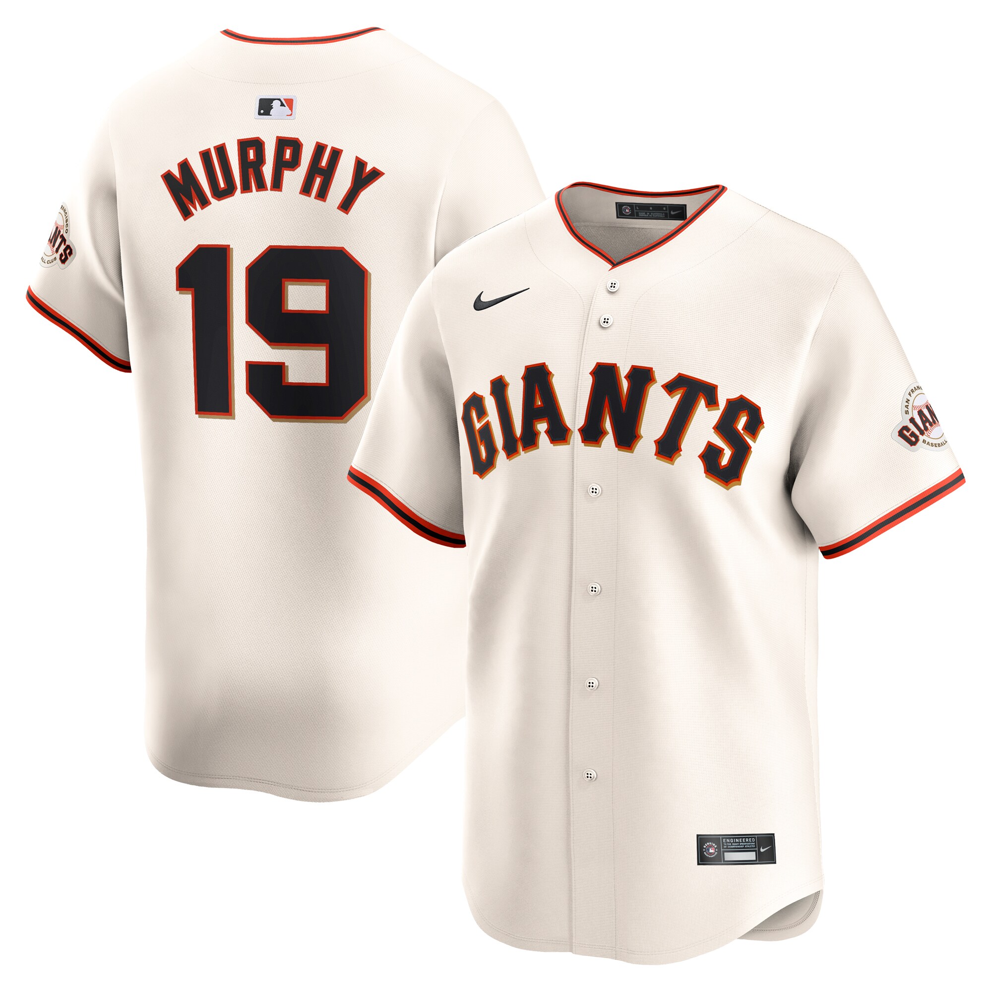 Tom Murphy San Francisco Giants Home Limited Player Baseball Jersey - Cream