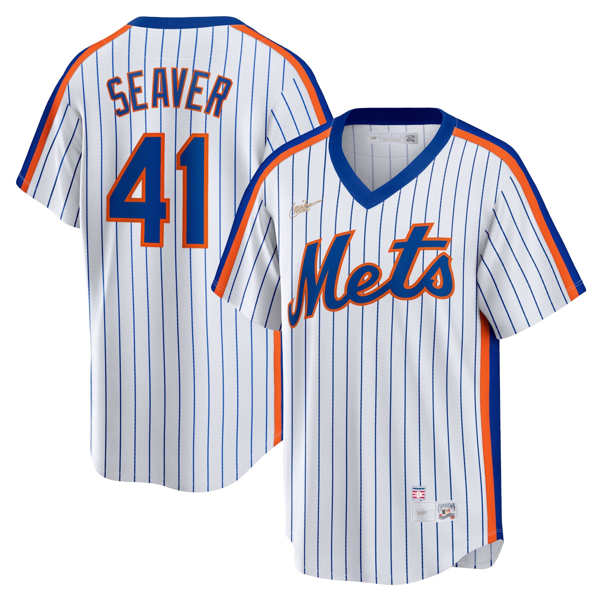 Tom Seaver New York Mets Home Cooperstown Collection Player Baseball Jersey – White
