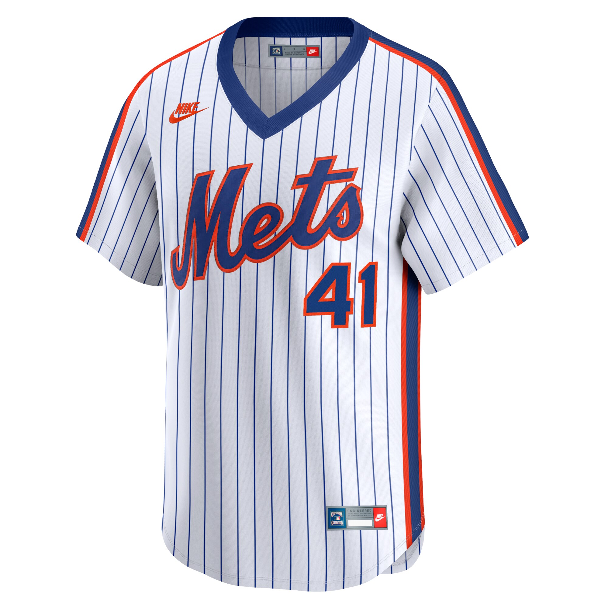 Alternative view of Tom Seaver New York Mets Throwback Cooperstown Limited Baseball Jersey - White