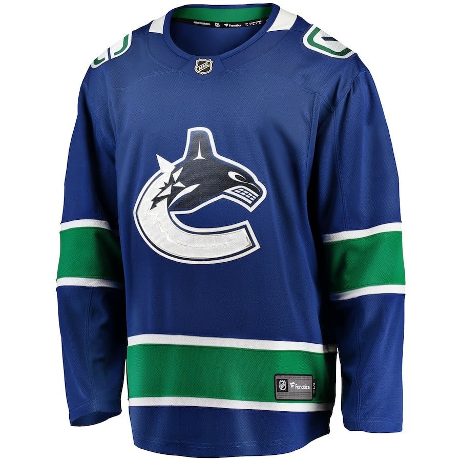 Alternative view of Tom Willander #60 Vancouver Canucks 2023 Draft Home Men Hockey Jersey - Navy - JS654 