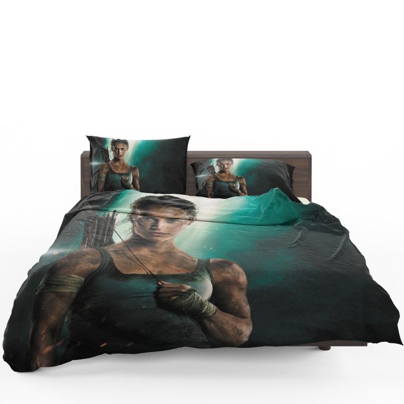 Tomb Raider Alicia Vikander Lara Croft Comforter Set - Custom Bedding Set