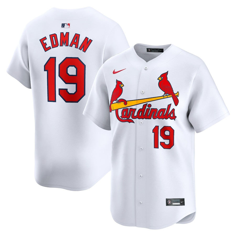 Tommy Edman 19 St. Louis Cardinals Home Limited Men Baseball Jersey - White 