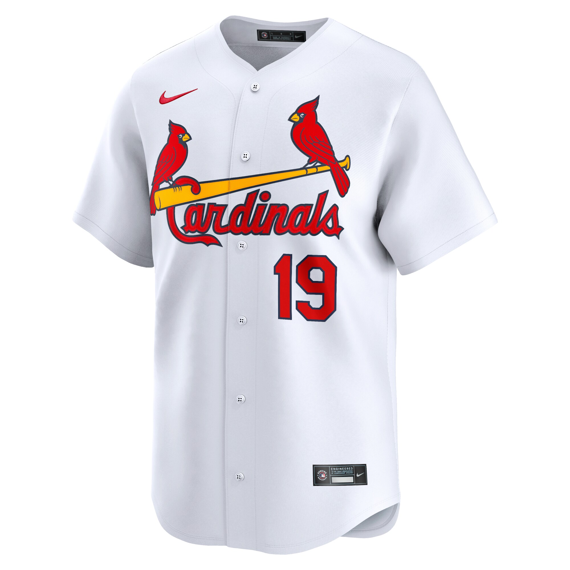 Alternative view of Tommy Edman St. Louis Cardinals Home Limited Player Baseball Jersey - White