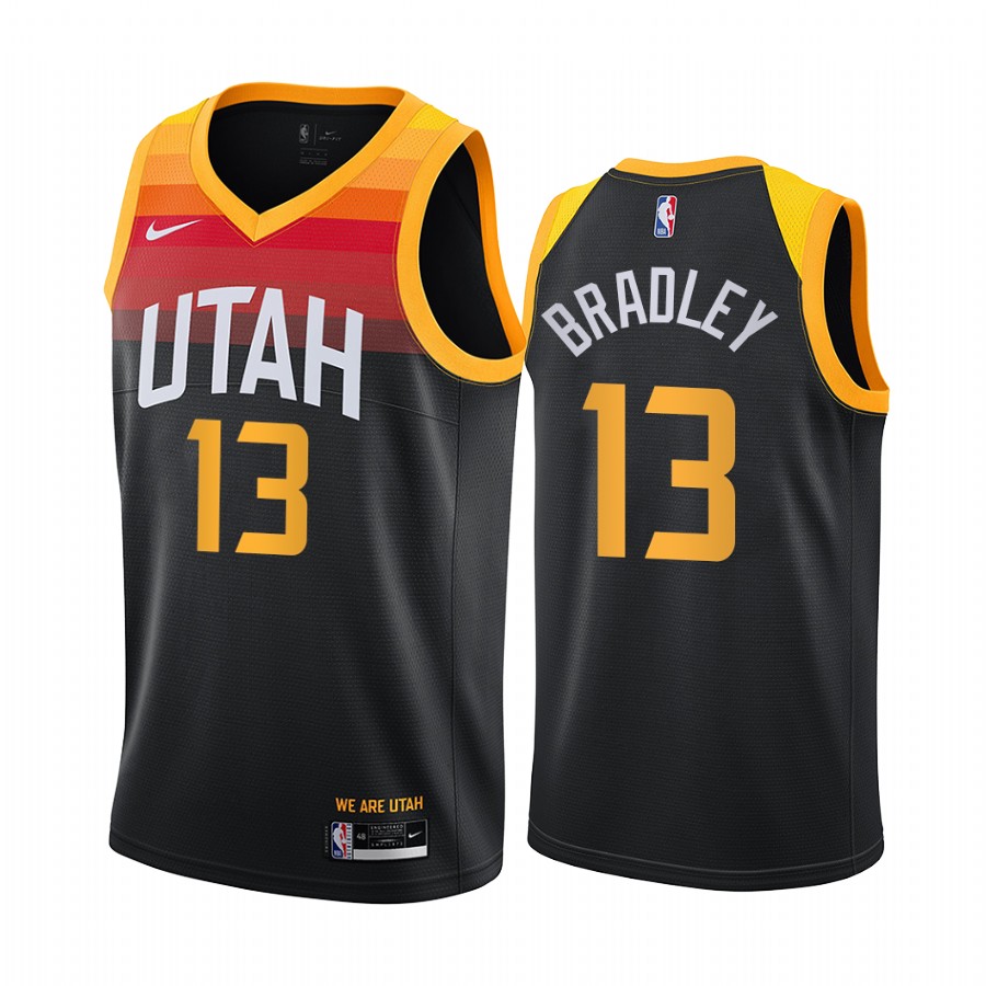 Tony Bradley Utah Jazz 2020-21 Black City Basketball Jersey New Uniform