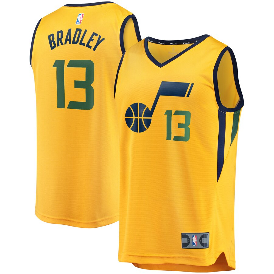 Tony Bradley Utah Jazz Fanatics Branded Fast Break Replica Player Basketball Jersey Gold - Statement Edition