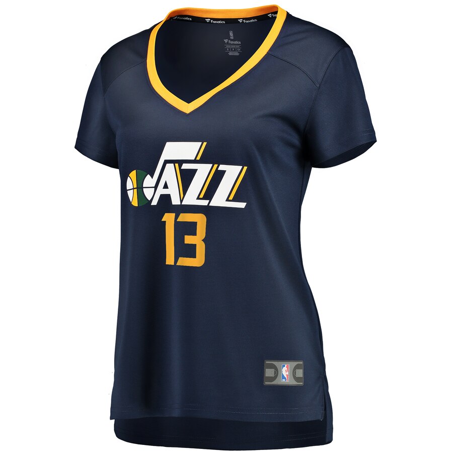 Alternative view of Tony Bradley Utah Jazz Fanatics Branded Women's Fast Break Player Basketball Jersey - Icon Edition - Navy
