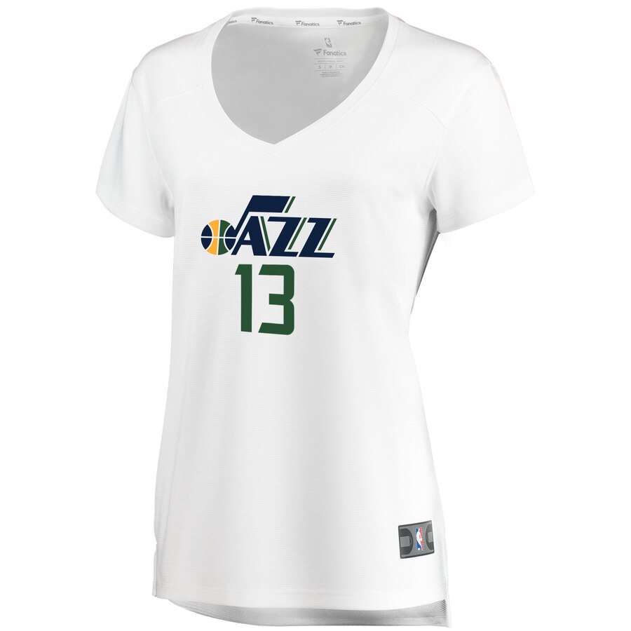 Alternative view of Tony Bradley Utah Jazz Fanatics Branded Women's Fast Break Replica Basketball Jersey White - Association Edition