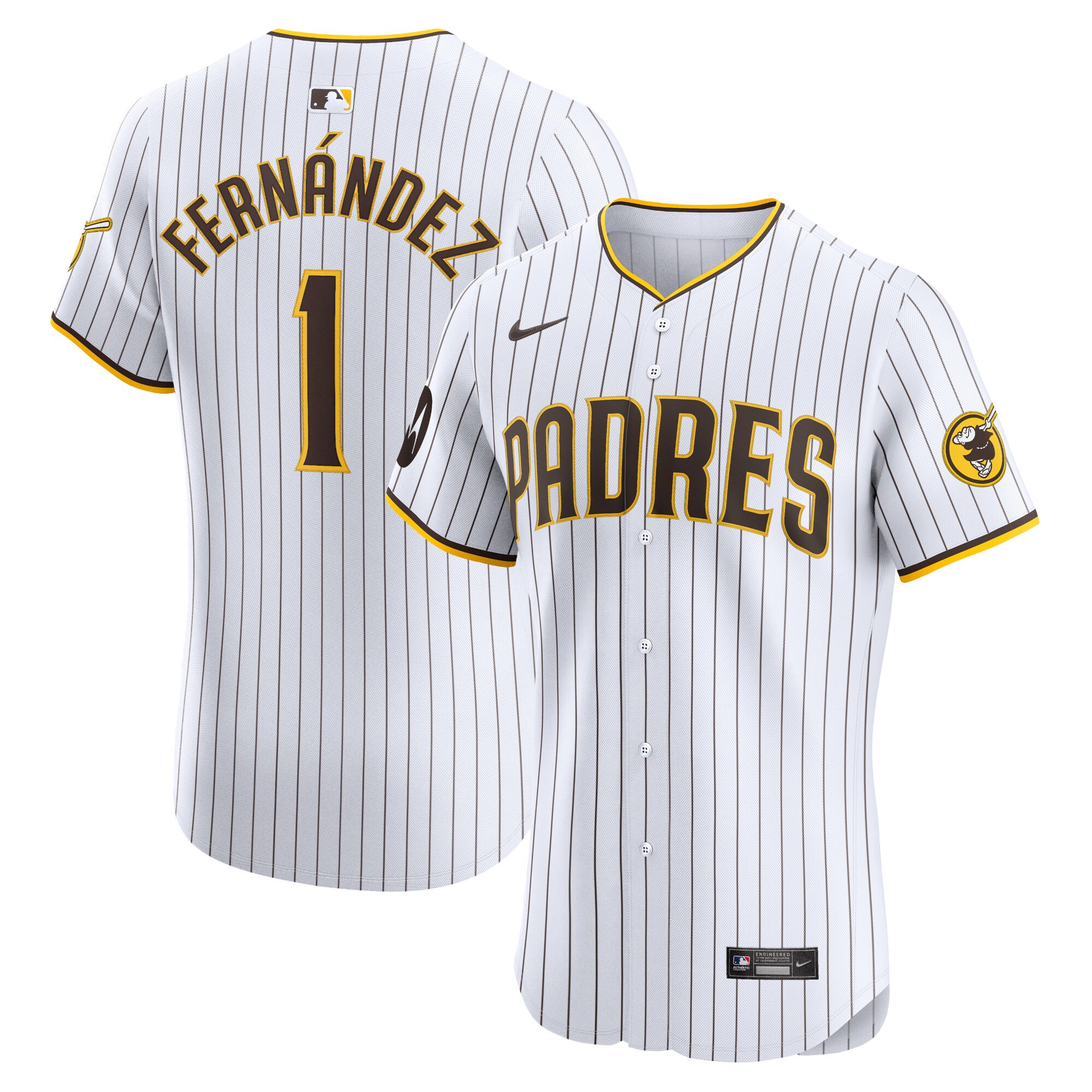 Tony FernÃƒÆ’Ã‚Â¡ndez San Diego Padres Home Elite Player Baseball Jersey - White