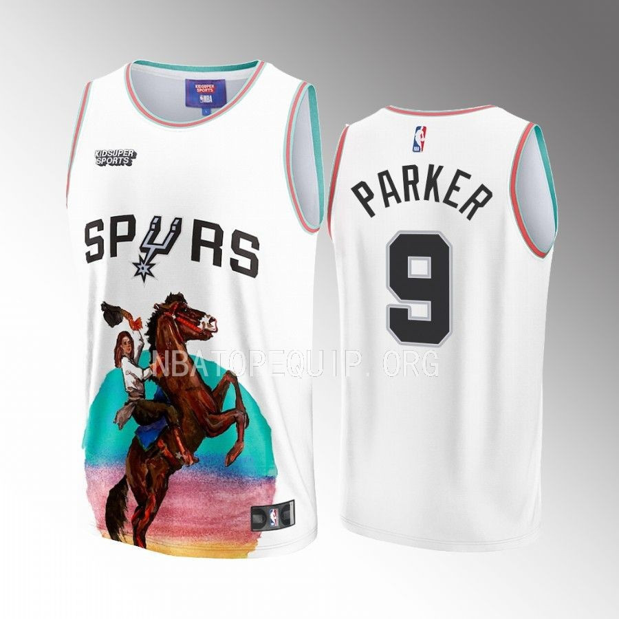 Tony Parker 9 San Antonio Spurs NBA & KidSuper Studios Unisex Hometown Basketball Jersey - JS711 