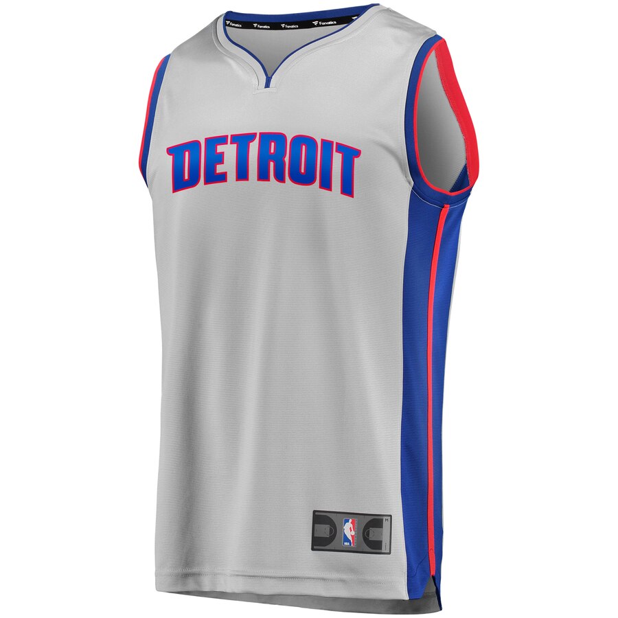 Alternative view of Tony Snell Detroit Pistons Fanatics Branded Fast Break Replica Player Team Basketball Jersey - Statement Edition - Gray