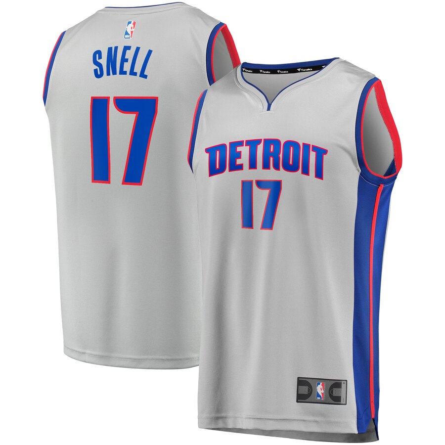 Tony Snell Detroit Pistons Fanatics Branded Fast Break Replica Player Team Basketball Jersey - Statement Edition - Gray