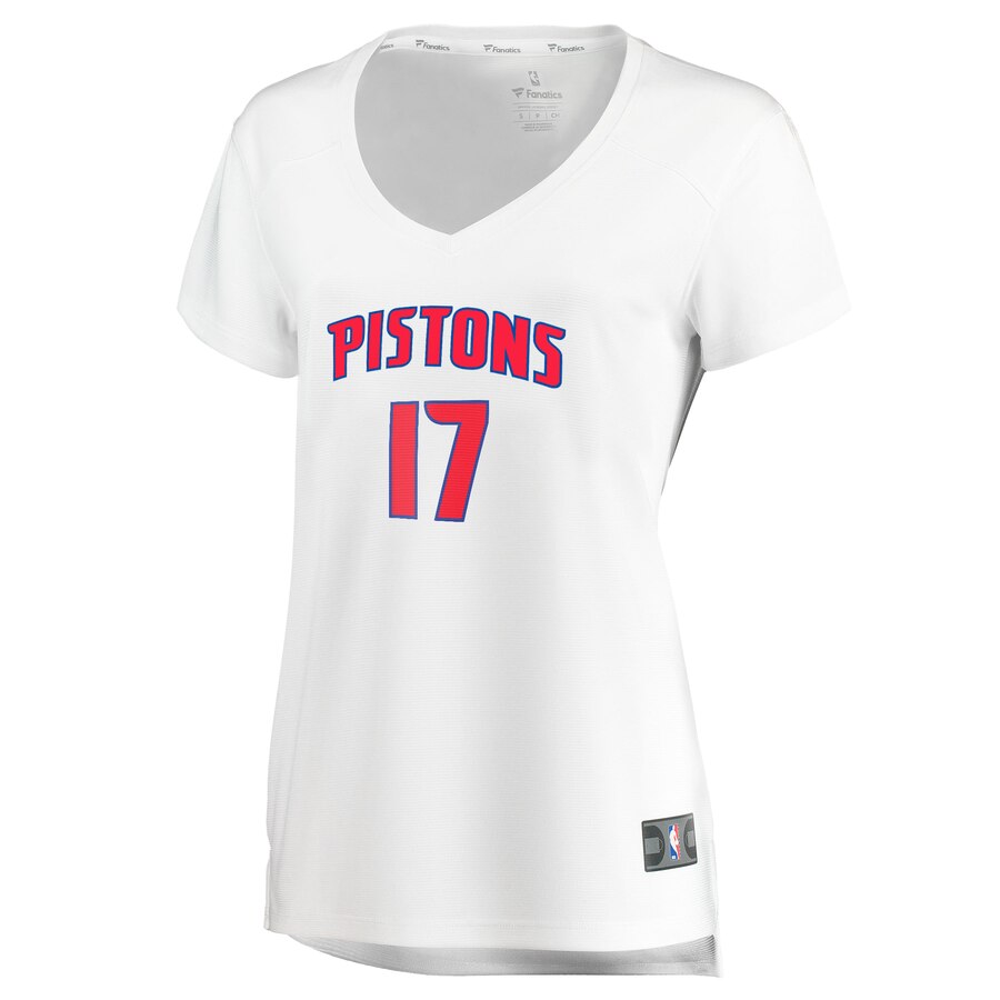 Alternative view of Tony Snell Detroit Pistons Fanatics Branded Women's Fast Break Replica Player Basketball Jersey - Association Edition - White