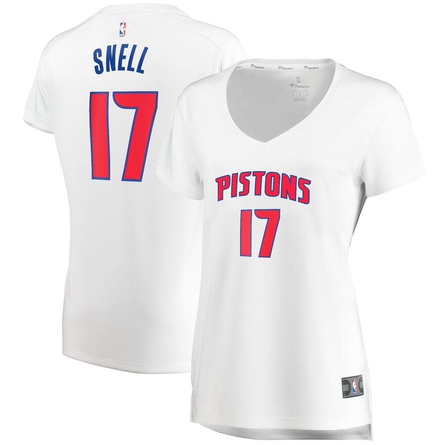 Tony Snell Detroit Pistons Fanatics Branded Women's Fast Break Replica Player Basketball Jersey - Association Edition - White