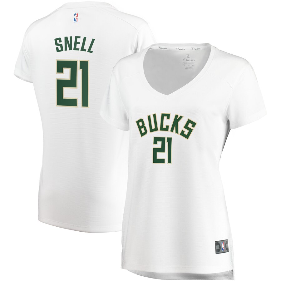 Tony Snell Milwaukee Bucks Fanatics Branded Women's Fast Break Replica Basketball Jersey White - Association Edition