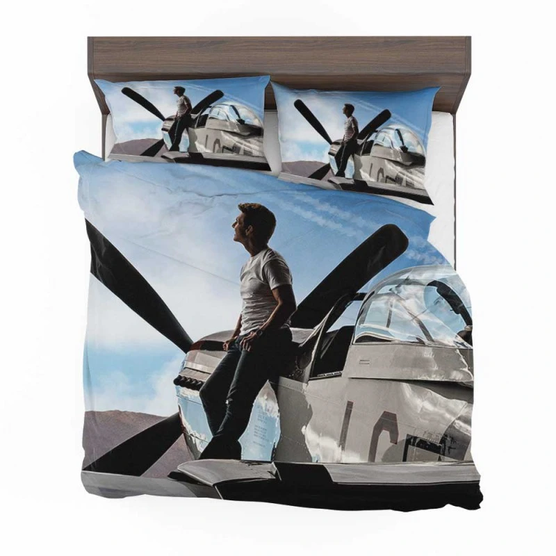 Alternative view of Top Gun Maverick Action Movie Tom Cruise Bedding Set - Custom Bedding Set