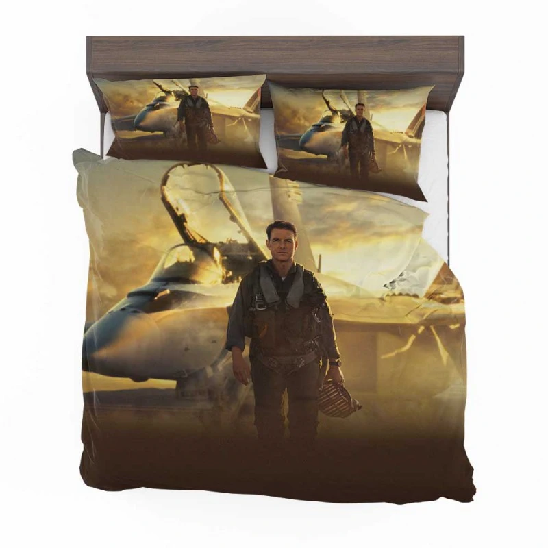 Alternative view of Top Gun Maverick Movie Lt Pete Mitchell Bedding Set - Custom Bedding Set