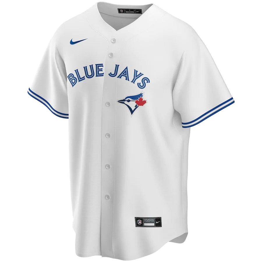 Alternative view of Toronto Blue Jays Home 2020 Replica Team Baseball Jersey ÃƒÂ¢Ã¢â€šÂ¬Ã¢â‚¬Å“ White Color